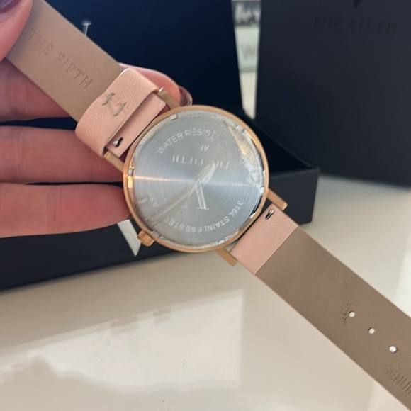 NWT THE FIFTH Rose Gold and Pink band Watch - Picture 3 of 5